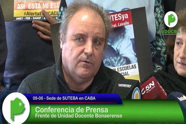 MIGUEL DIAZ EN LA CONFERENCIA DEL FRENTE DE UNIDAD DOCENTE