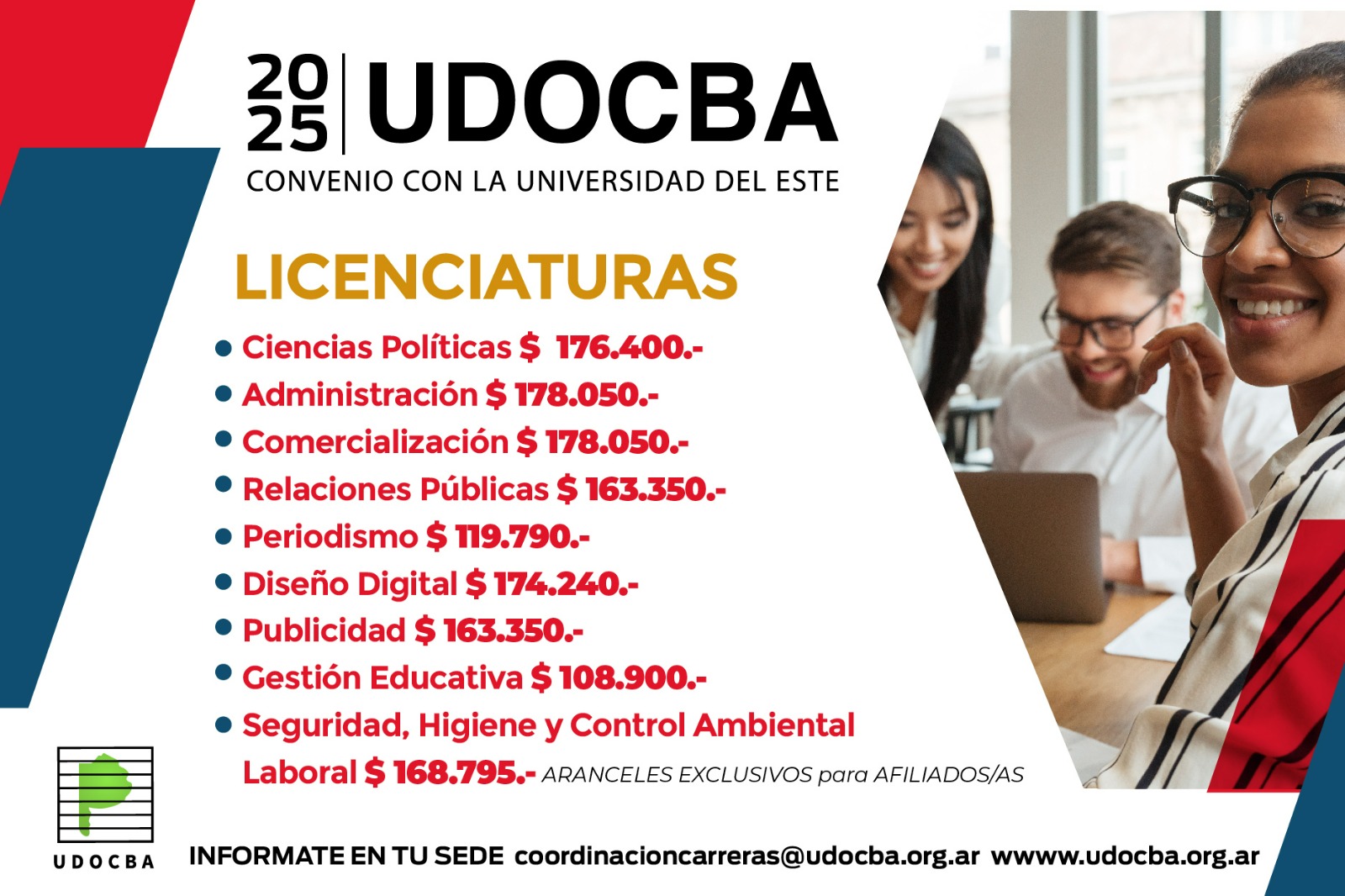 UDOCBA Licenciaturas convenio UDOCBA - UDE-0