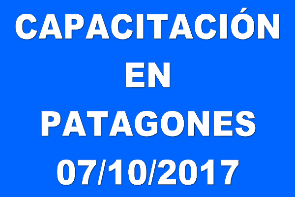 Capacitacion en Patagones 07/10/2017