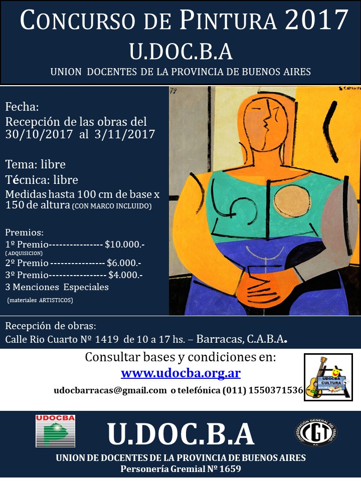 Nuevo concurso de Pintura UDOCBA