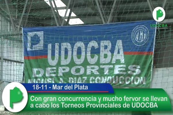 UDOCBA Torneos provinciales de voley, futbol y ajedrez
