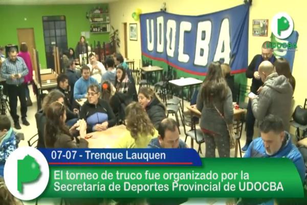 UDOCBA Torneo de truco en Trenque Lauquen 07/07/2018