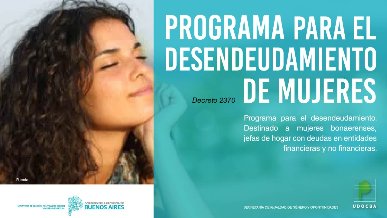 Decreto Nº 2370: Programa para el desendeudamiento de mujeres-0