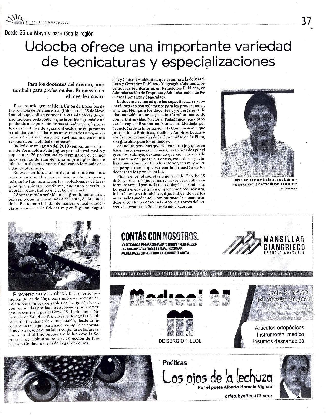UDOCBA - Udocba ofrece una importante variedad de tecnicaturas y especializaciones